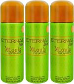 Eternal Love Love Body Spray Xlouis Women 200ml each(Pack of 3) Deodorant Spray - For Women (600 ml, Pack of 3)HP