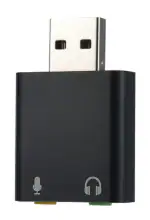 Tech Gear USB External Sound Card 7.1 USB to 3.5mm Earphone Mic Adapter Soundcard Mic headphone Jack Stereo Headset Driver-Free for PC Laptop