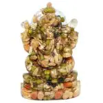 Sri Maruthi Enterprises Handmade Navadhanya Ganesh and Lakshmi Idols for Pooja and Home - 9 Grains