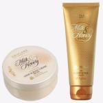SMART BEAUTY Oriflame MILK & HONEY GOLD Nourishing Hand & Body Cream 75 ml with MILK & HONEY Sugar Scrub 75 g (2 Items in the set)