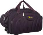 FEDRA Purple Polyester Strolley Duffle Bag with Wheels - 60 L