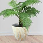 Kunda Zebra Series FRP (Fiber Glass) Planter Pot (17*9.5*17) inch