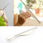 Ashmen Set of 2 Bathroom Wall Mirror Cleaning Scraper Glass Wiper Squeegee Shower Bathroom Flat Mirror Window Glass Wiper Cleaner