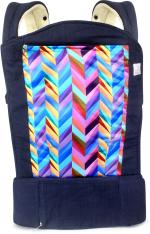 Mom's Pride Blue Cotton Ergonomic Cotton Arc Baby Carrier Bag