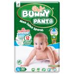 BUMMY PANTS Premium Baby Diaper Pants L Large for Baby 9-14 kgs (30 Pack Offer) - L - L (30 Pieces)