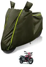 Mockhe 100% Waterproof Bike Cover for TVS Flame SR 125 Coated, Dustproof UV Protection Custom Fit bike cover-(Green)