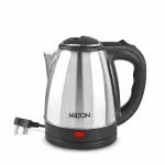 Milton Go Electro 1.2 Stainless Steel Electric Kettle, 1.2 Litres, 1 Piece, Silver | 1500 Watts | Auto Cut-off | Detachable 360 Degree Connector | Boiler for Water | Power Indicator