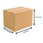PACFO 3-ply Corrugated Box 13.0 x 10.5 x 10.25 Inches- Pack of 10 Boxes