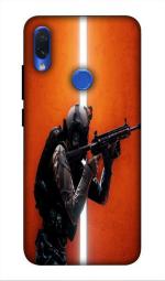 SARTOOLIYA Mi Redmi Note 7 Multicolor Plastic Gun Wallpaper Printed Water Proof Back Cover