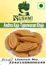 Rushmi Special Carnival Sweets Andhra Kaja/Madatha Kaja(Assorted) | House of Taste | Home Made Sweets | Tapeswaram Kaja | Kakinada Kaja | 250g