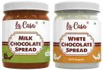 La Casa Choco Spread Combo - Milk + White Chocolate Spread | 2x350g |
