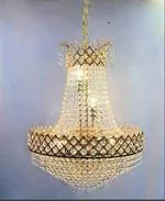 FLOSTON Glass Decorative Metal Crystal Pendant Ceiling Lamp Chandelier 480mm Bulbs not Included 40W