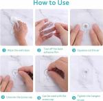 BELISMA Self Adhesive Wall Bolt Screw Sticker Hook 5 Pc's, Adhesive Hooks, Punch-Free Wall-Mounted Screw Hook,Seamless Transparent No Nails Drill Waterproof Hooks for Bathroom, Kitchen