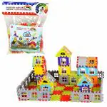 Parteet Multi Colored House Building Block with Attractive Windows and Educational and Learning