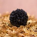 Feel Touch Mart Genuine & Natural One Face 1 Mukhi Nepal Rudraksha Round Bead by Lab Certified