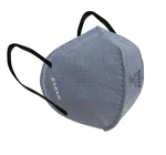 KARAM Respirator - P1 Flat Fold with Nose Clip,Ear Loop - Grey Colour - ISI Marked - Model : RF01