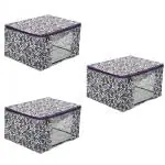 Vyora Saree Covers Set Of 3 Garment Storage Bags Combo Pack Of 3 - 01_ Prpl