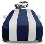 Auto Hub Car Cover Compatible with Mitsubishi Pajero Sport Old with Mirror Pockets, Triple Stitched, Water Resistant Car Body Cover, Navy, Silver
