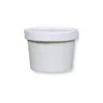 Konfiz Paper Round Disposable Containers For Food Storage Microwave Safe Bowl With Lid, 350 Ml (Pack Of 20)