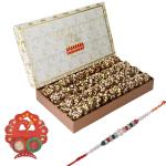 Feastive Celebrations Bikanervala Khajoor Dry Fruit Cake Raksha Bandhan Hamper With Designer Rakhi, 500 Gm