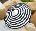 My Party Suppliers 16 Ribs Red Ruffle Pagoda Parasol Umbrellas for Women