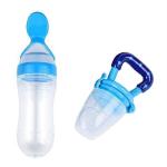 Manan Shopee Kids Blue Silicone Baby Food Fruit Teething Feeder