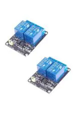 Robotbanao 2 Channel 5V Relay Module With Optocoupler Pack of 2 RB_311257