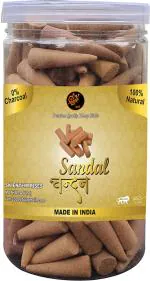 Shiv Mart Wooden Chandan Incense Dhoop Cones, 500 G Each (Pack Of 500)