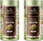 Vedic Garden Detox Kahwa Green Tulsi, Ginger, Turmeric, Cinnamon, Cloves Green Tea 200 gm - Pack of 2