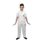 Kaku Fancy Dresses India Cricket Team In White Color National Hero Costume For Kids Independence Day/Republic Day Costume -White, 10-12 Years, For Boys