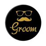 Hippity Hop Metal Multicolor Groom To Be Button Badges