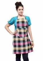 ALAMPAR Waterproof Cotton Kitchen Apron with Front Pocket