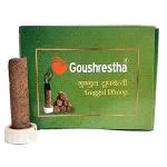 Goushrestha Cow Dung Guggul Dhoop Batti (60 Sticks) Natural and Organic (Cow Dung, Desi Ghee, Kapur, Dhuni Dhoop, Guggle)