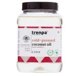 TRENPA Cold-pressed Coconut Oil | 1 L | 100% Natural Cooking Oil | Heart-Friendly