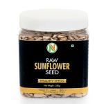 NatureVit Natural Raw Sunflower Seeds for Eating, 500g [Pack of 2 Jars]