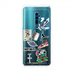 Emble Label Air Jordan Soft Silicone Case For Reno 10X Zoom( TPU | Soft ,Reno 10X Zoom| Multicolor )