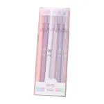 Silly Panda Creative Morandi color neutral pen box pen 6 sets stationery office supplies signature pen (Purple)