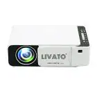 Livato T5 WiFi HD Projector with Built-in YouTube Supports WiFi,HDMI,AV in,USB, Screencast Miracast Mini Portable 4000 Lumen LCD Corded Portable Projector for Home and Office (1 Year Warranty)