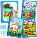 MUREN Painting Books for kids/Water coloring painting Book/Drawing Book/Doodle Art/magic Book/3-8 years Old/Pack of 3-Multicolor