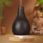 Iris Celeste Ultrasonic Diffuser with 7 colour Changing LED Lights- Black