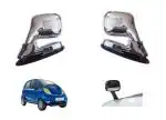 DrivEscape Tata Nano Front Fender Bonnet Mirror with Indicator (pack of 2)