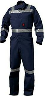 CLUB SEVENTY TWO Hi-Visibility Blue, XXL Pure Cotton Men's Coverall Boiler Suit Superb Uniform Safety Jacket (blue)