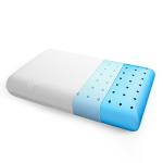 Frido White Memory Foam Bed Pillow With Cooling Effect, Orthopedic Cushion For Neck And Shoulder Pain Relief, 4 Inch