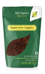 B&B Organics Sugarcane Block Jaggery / Vellam / Gur (No Artificial Colours / Preservative Free / Traditionally Made) (500 g)