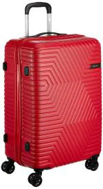 American Tourister Trolley Bag For Travel | ELLEN 79 Cms ABS Hardsided Large Check-in Luggage Bag | Suitcase For Travel | Trolley Bag For Travelling, Red