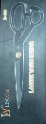 Dhanishka Jupiter 9-INCHES Tailor Scissor, Cutting Fabrics and Alterations Purposes, Stainless Steel (Black) Scissors (Set of 1, Black)