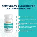 WellnessMantra AmritAnand Ayurvedic Stress Relief Capsules | Herbal Support for Stress, Anxiety & Tension | Ashwagandha, Brahmi, Jatamansi & others | 60 Capsules (Pack of 1