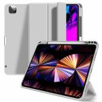 LIRAMARK Rebel Series Back Cover Case with Pencil Holder Compatible with Apple iPad Pro 11 inch 2020 2nd Gen - Grey