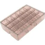 KINGAY Acrylic Jewelry Storage Box with Double Layer Transparent Jewelry Organizer Box for Bedroom Bathroom Multicolor (Pack Of 1)