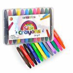 Scoobies Non Toxic Water Soluble Assorted Silk Crayon Colours (Pack of 12)